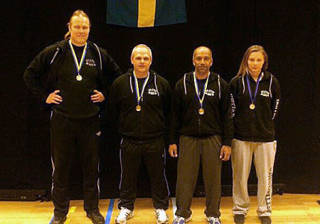 Från vänster: P-O Larsson, Tommy Johansson, Jonas Telégin och Emma Johansson.