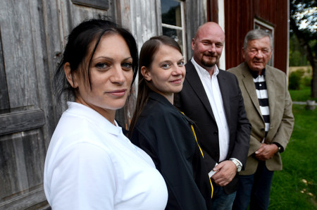 Från vänster Virosa Viberg, Pamela Hopkins, Per Söderlund och Magnus Ingwall.