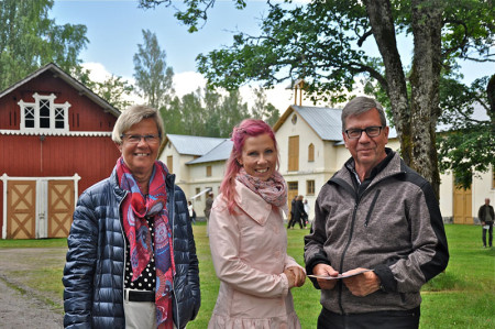 Astrid, Elin och Kjell Duberg var imponerade av skådespelarprestationerna.